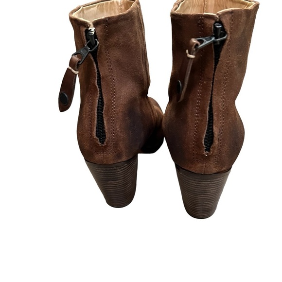 Rag & Bone Brown Back Zip Booties Size 39 / 9 - Picture 8 of 13